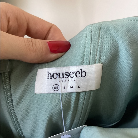 House of CB sage green mini dress - Picture 3 of 5